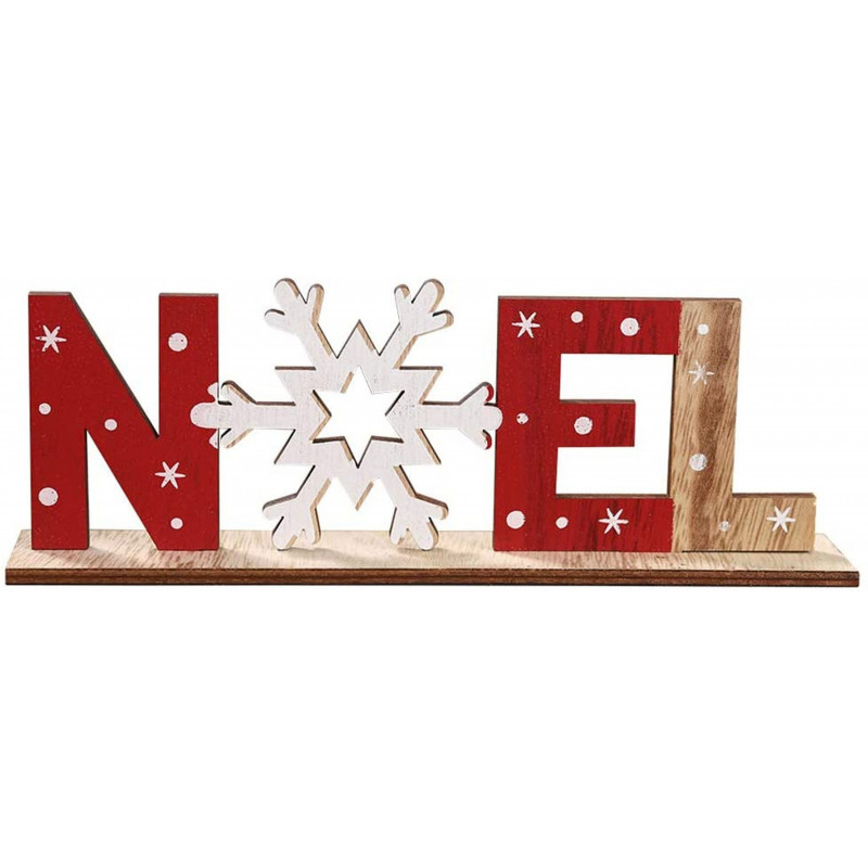 Christmas Noel Wood Sign, Currently priced at £8.24